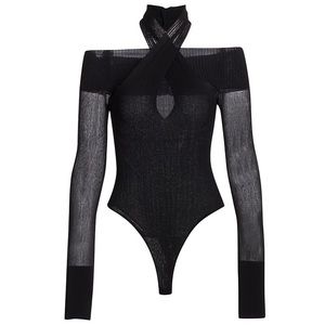 Hervé Léger
Draped Halter Neck Bodysuit size XS